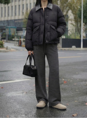 Seaweed海维恩 爆款松弛感直筒显瘦条纹裤3767