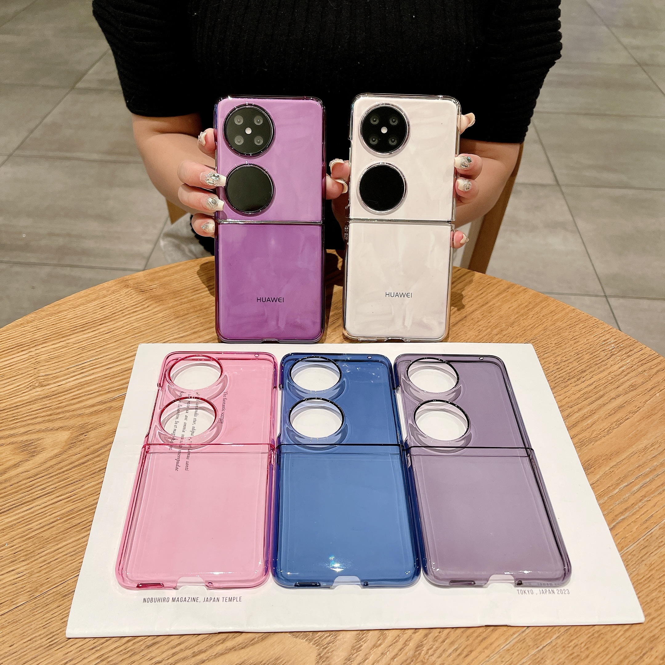 适用华为Pocket2超薄透明硬壳