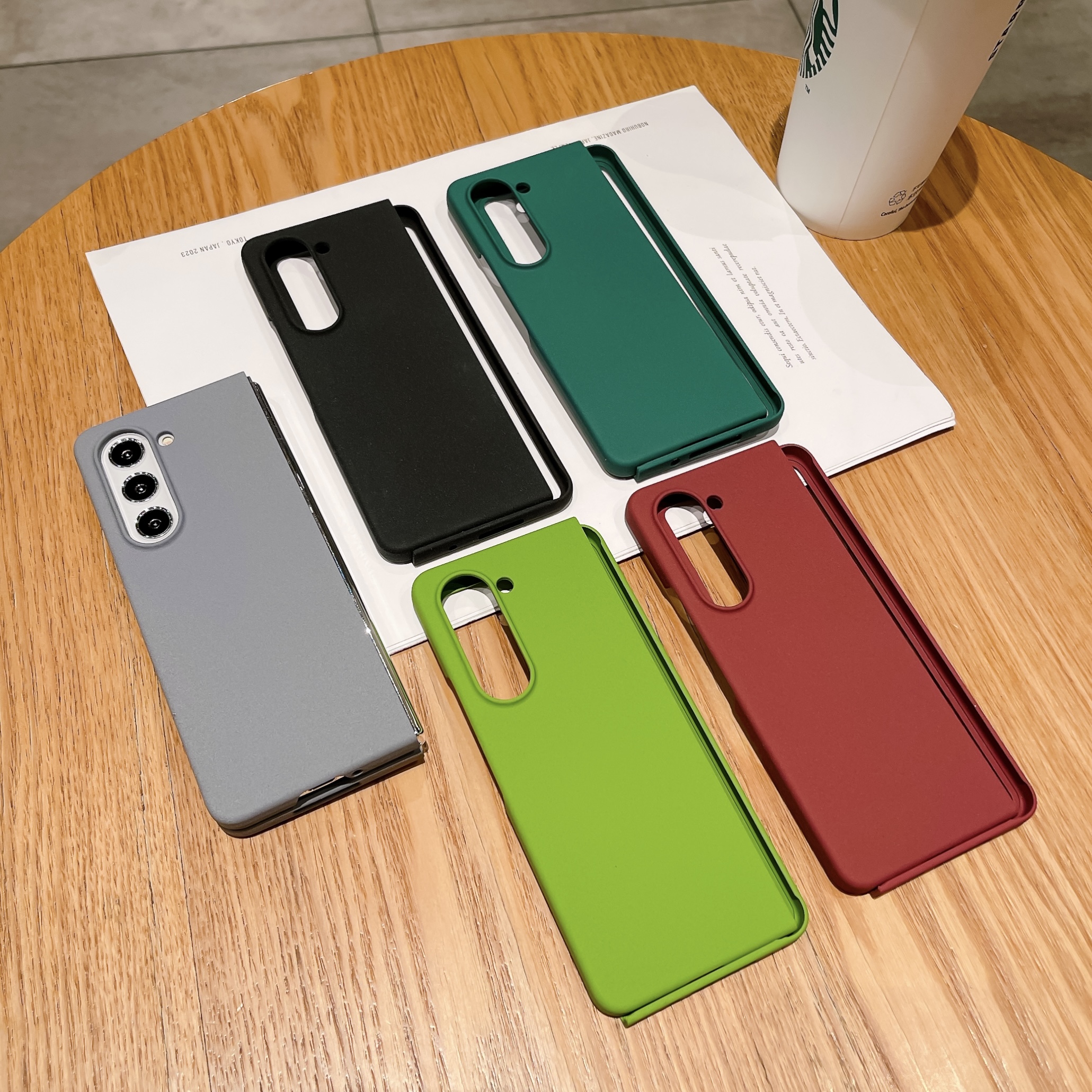 三星ZFold5简约磨砂硬壳