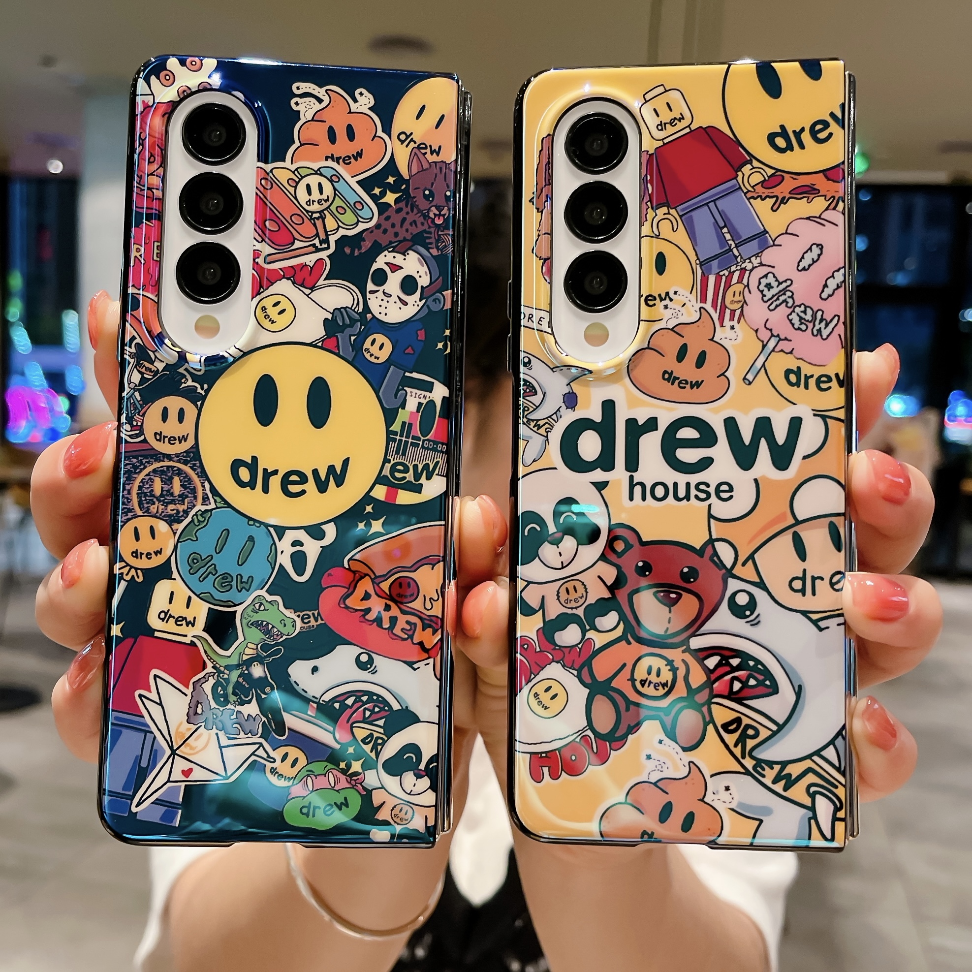 三星ZFlip3软壳蓝光笑脸