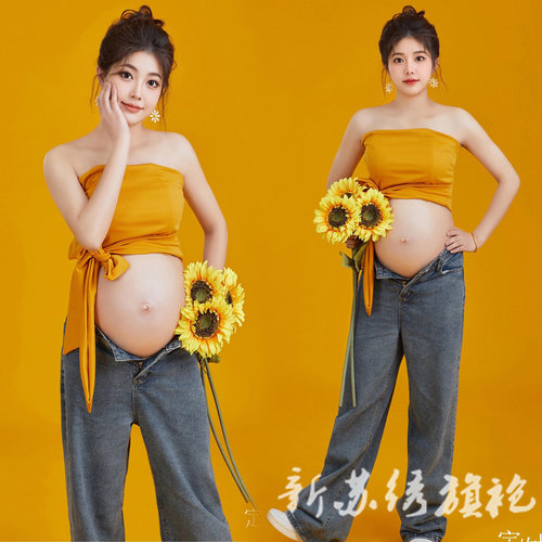 依媚坊孕妇写真拍照服甜美清新