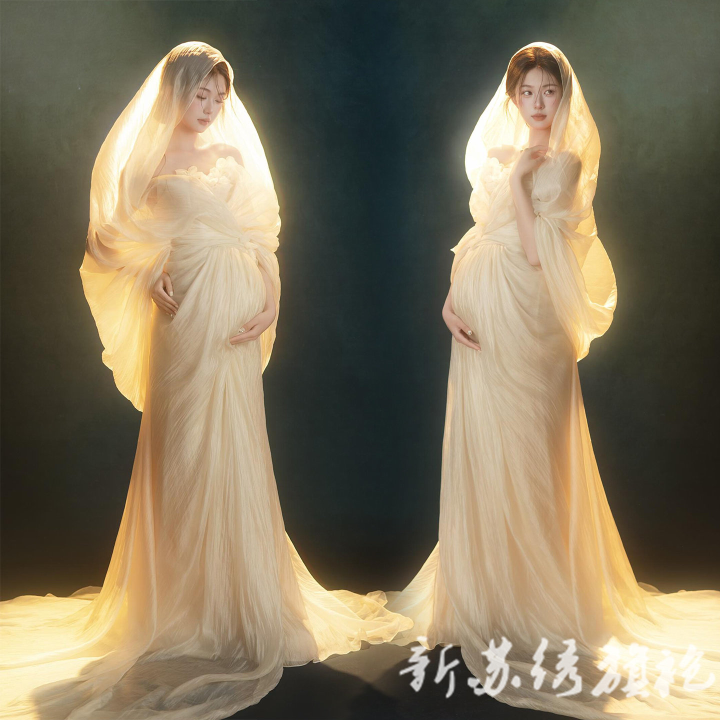 依媚坊新中式希腊孕妇写真服