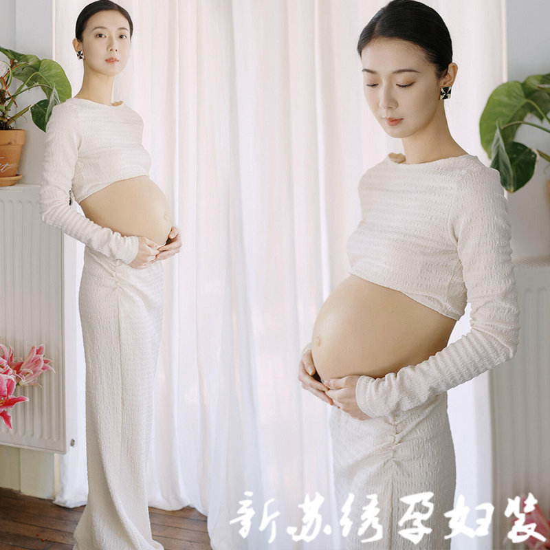 孕妇拍照摄影服装孕妈咪大肚照