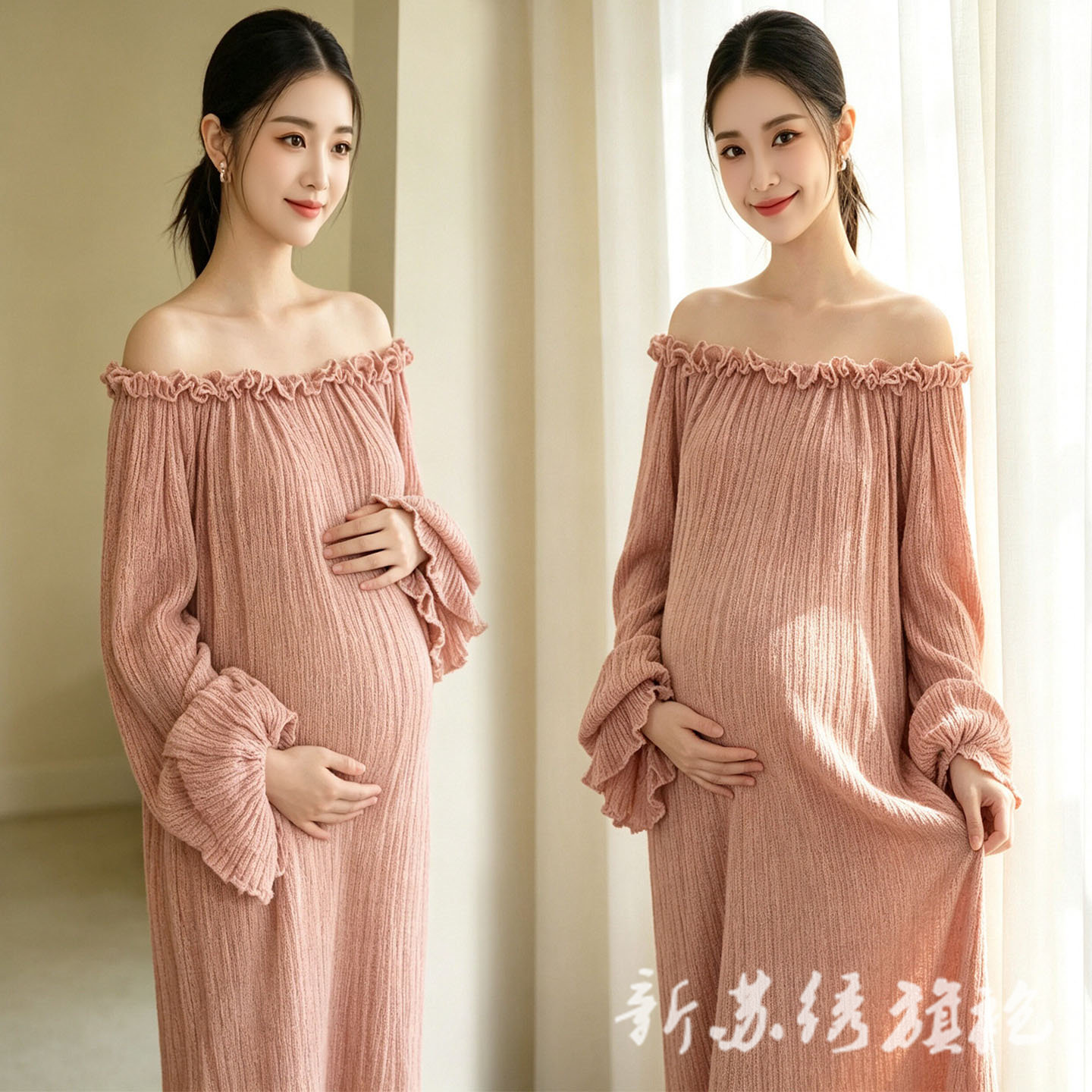 依媚坊新中式禅意孕妇写真服