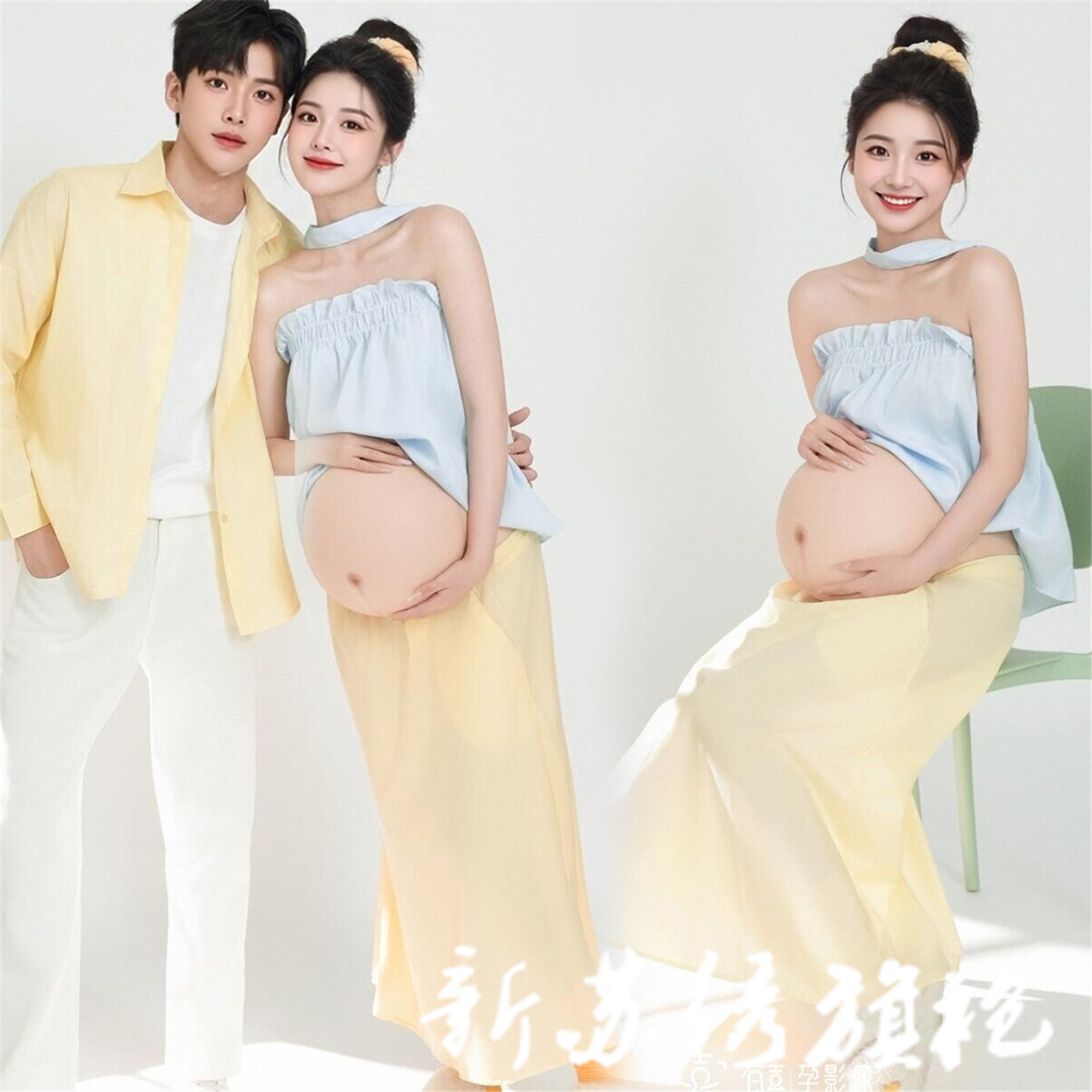 韩系小清新孕妇影楼服