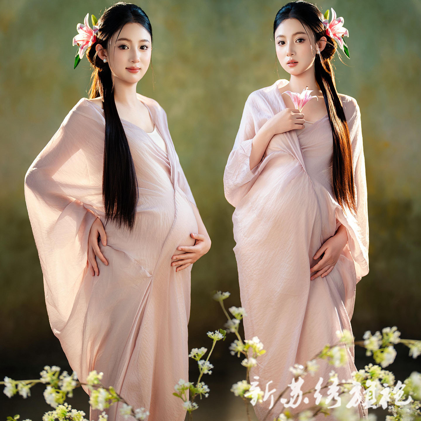 依媚坊新中式孕妇影楼写真服