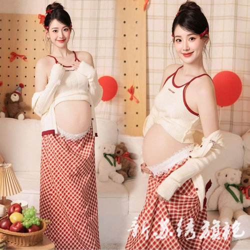 依媚坊韩系甜美孕妇写真服