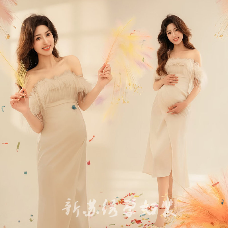孕妇影楼名媛主题写真拍照摄影服