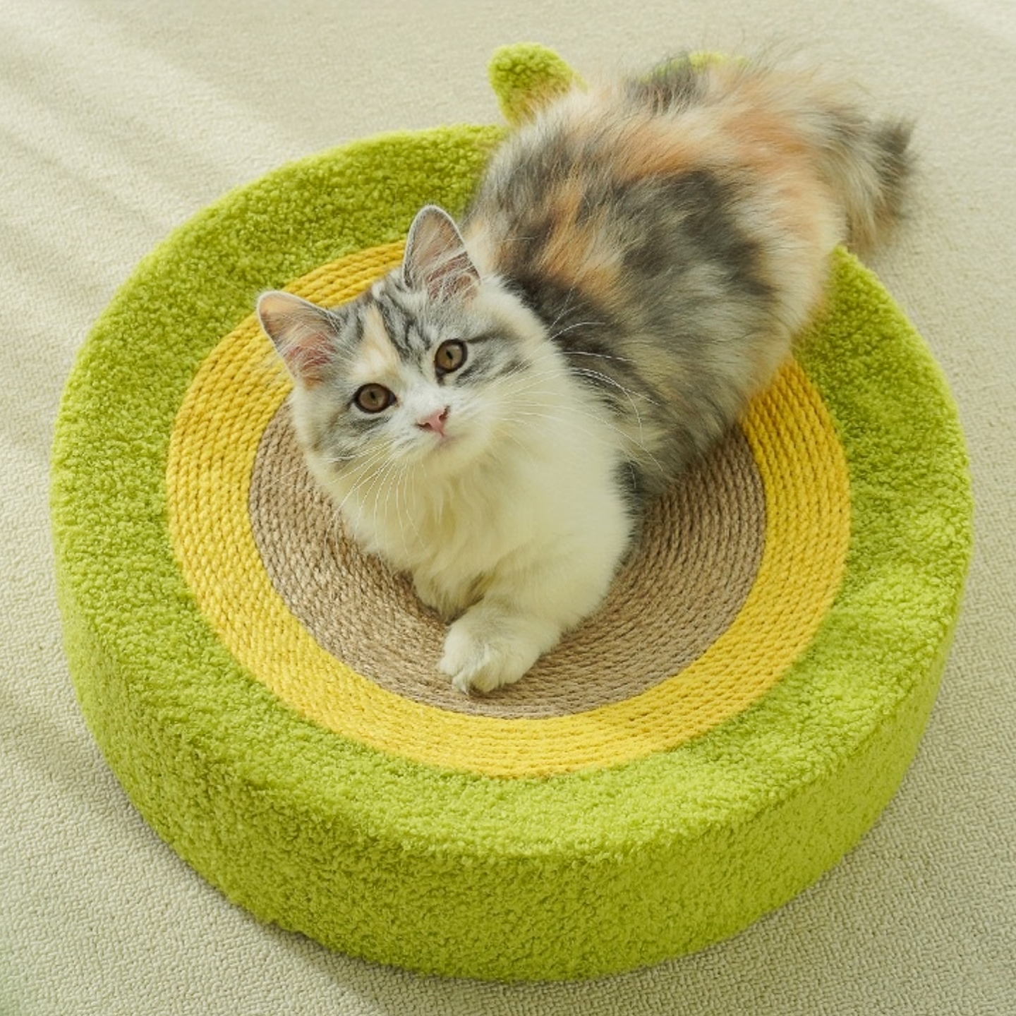 牛油果剑麻猫窝一体耐磨不掉屑