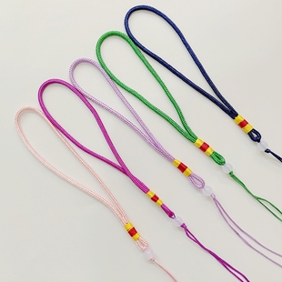 文玩手把绳千眼菩提翡翠玉器手把玩件挂绳吊坠项链绳汽车钥匙挂绳