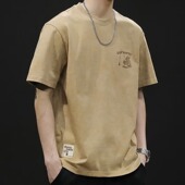 重磅T短袖 男装 t恤男士 潮牌夏季 夏季 衣服男款 宽松大码 2025新款 体恤