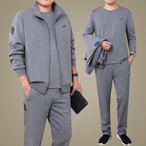 品牌男休闲装宽松大码运动服套装