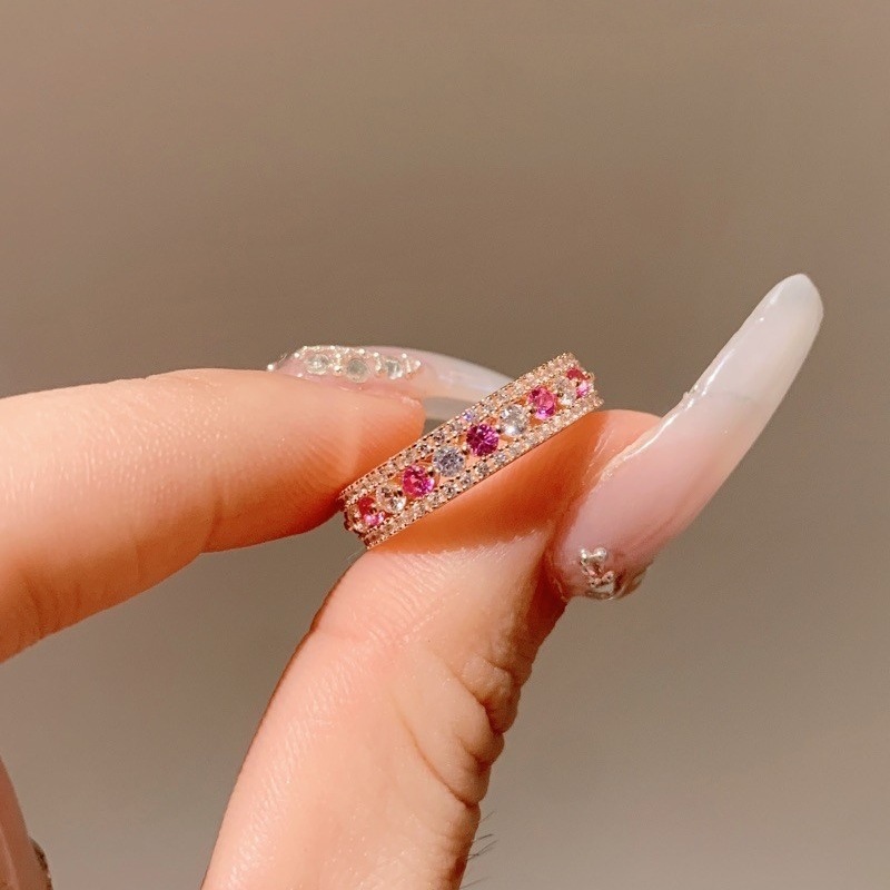 红刚玉鸽血红宝石戒指复古轻奢