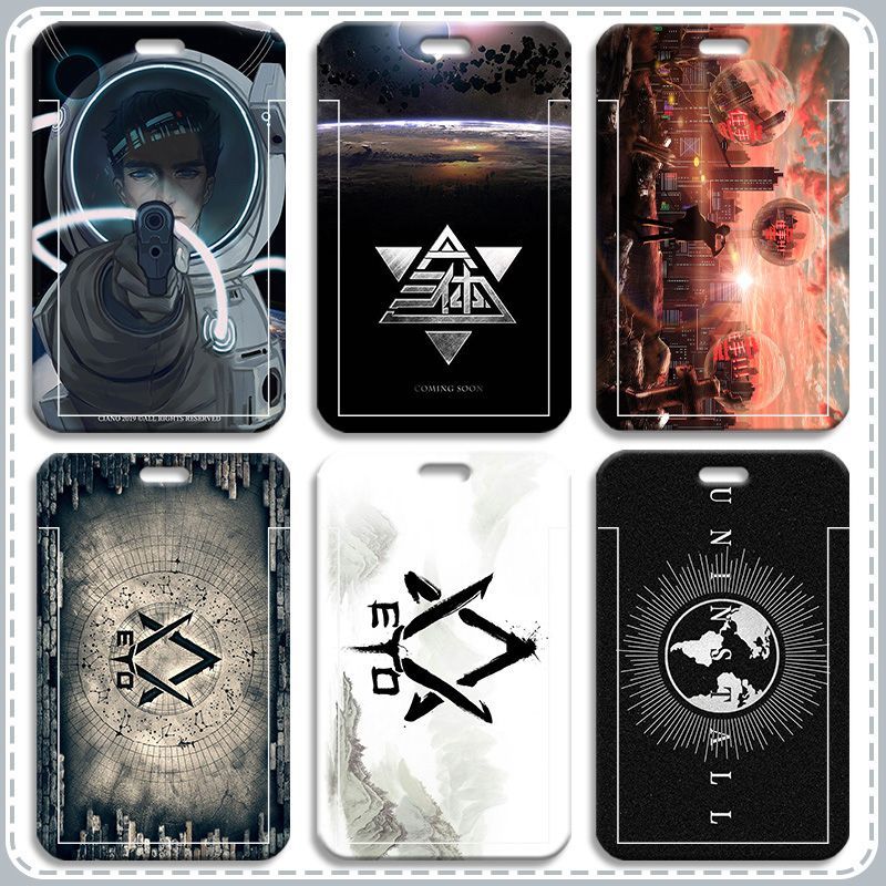 三体动漫周边卡套学生饭卡校园卡门禁卡水卡公交地铁卡滑盖可定制