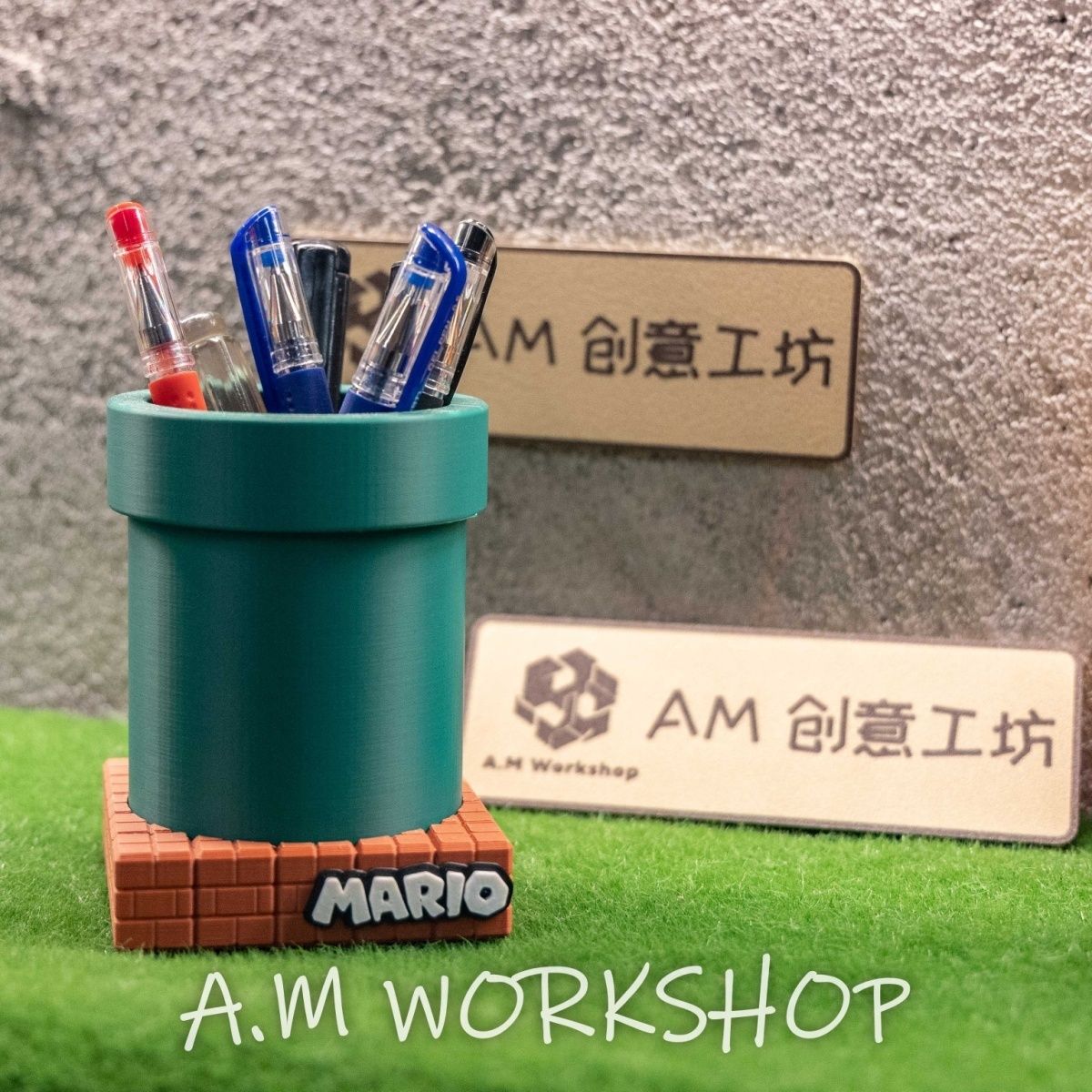 小红书同款马里奥笔筒