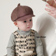宝宝帽子春秋季 薄款 贝雷帽男女童鸭舌英伦八角帽儿童防晒婴儿遮阳