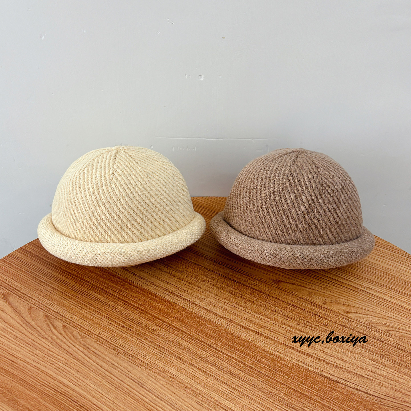 宝宝帽子秋冬韩版地主帽冬款男女孩毛线帽小童瓜皮针织帽婴儿百搭