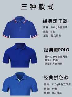 diy刺绣 定做t恤印字logo翻领速干短袖 工作服定制polo衫 广告文化衫