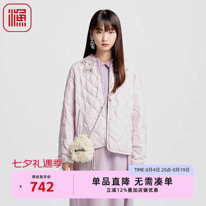渔2024新款短款保暖羽绒服