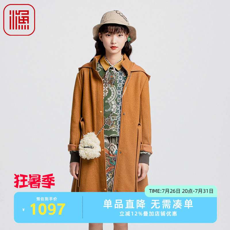 中长款保暖加厚秋冬毛呢外套韩版