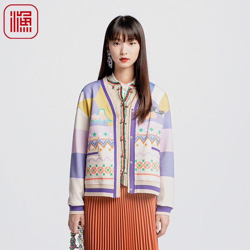 渔牌女装2024早秋外套女