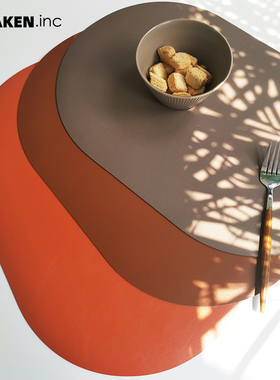 餐垫防水防油免洗餐桌垫隔热现代简约pvc可水洗皮革杯垫高级感ins