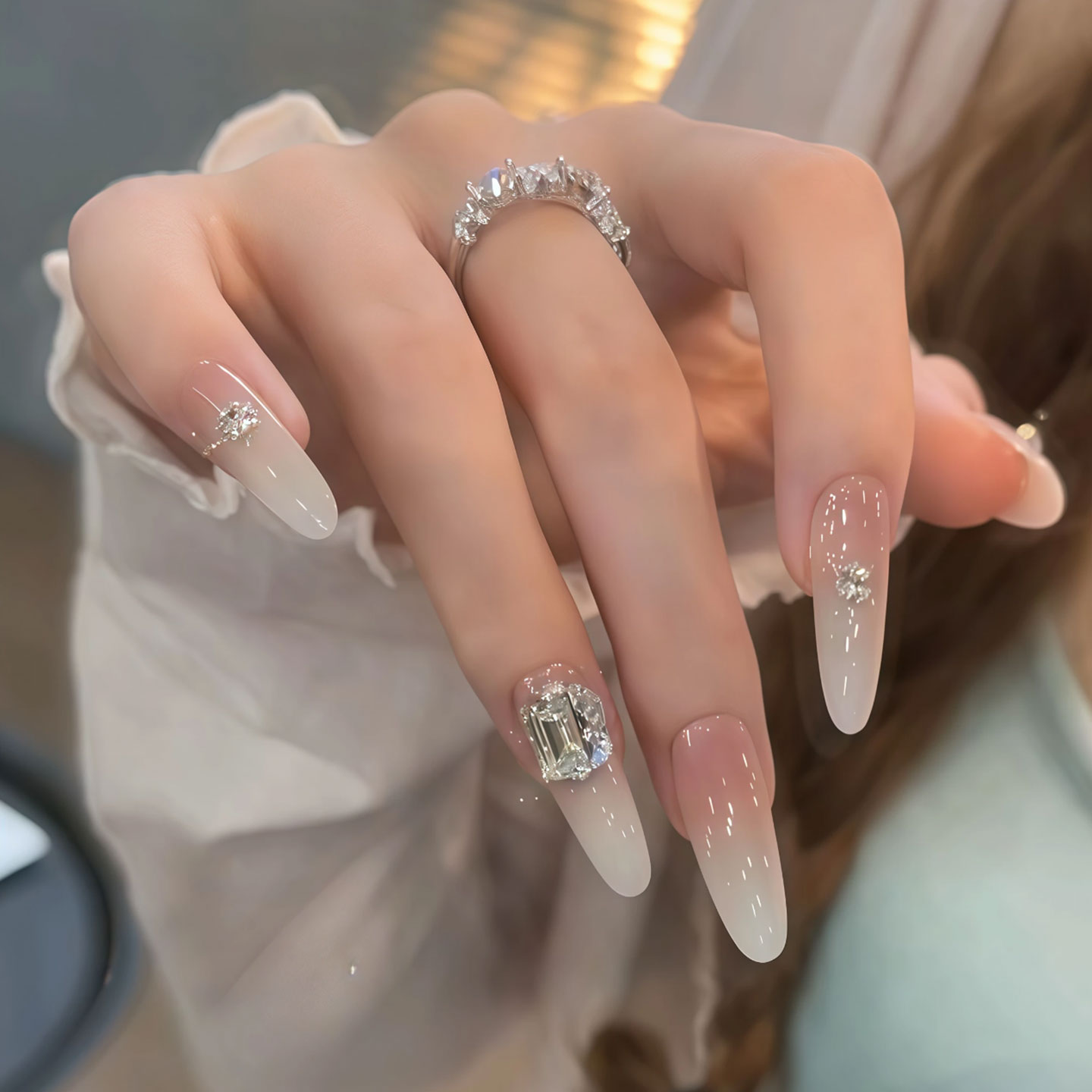 纯欲白开水高级纯欲手工穿戴甲