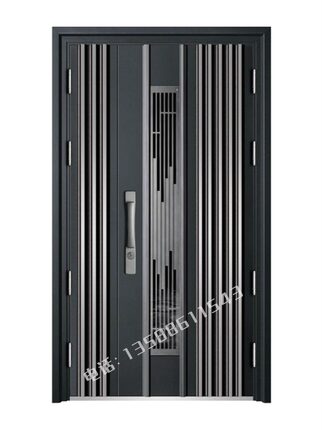 新款甲级防盗门铸铝门通风子母门门中门别墅大门入户门高档智能门