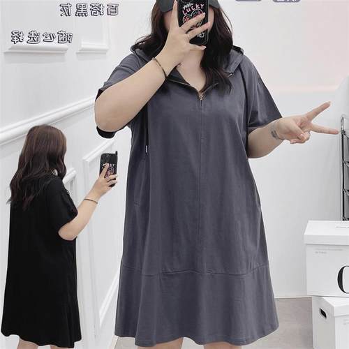 闲慵懒风宽松遮肉连衣裙ins潮流