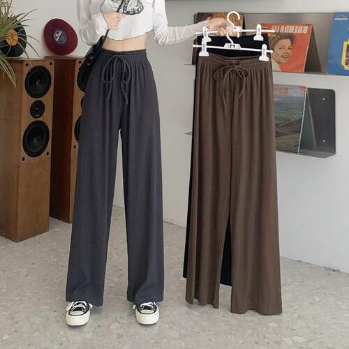 阔腿裤女高腰大码300斤长裤