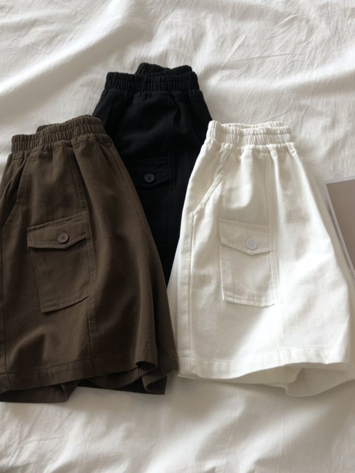 高腰显瘦阔腿短裤宽松遮肉百搭