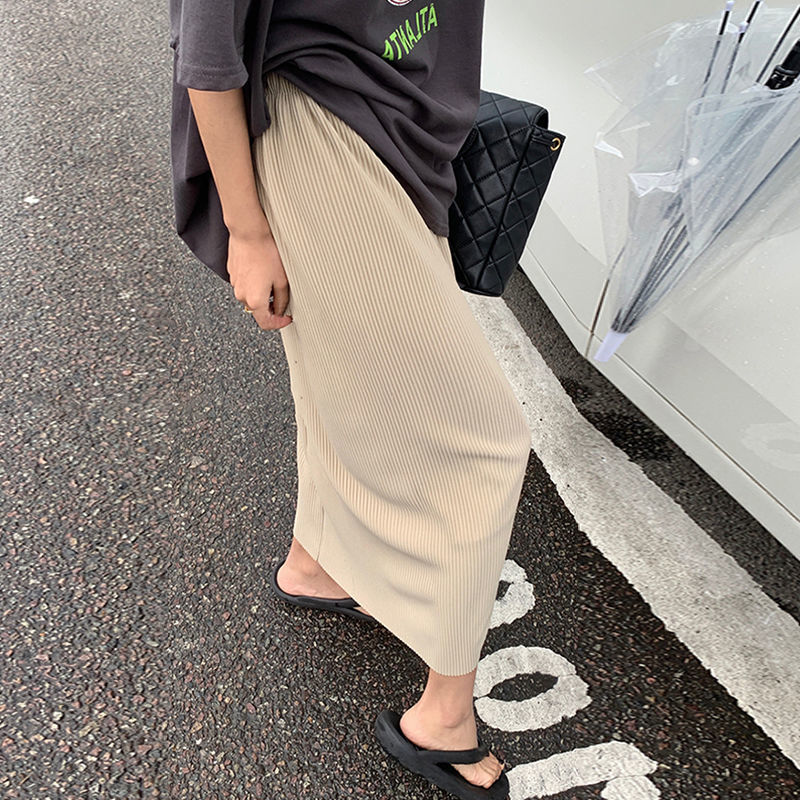 特大码300斤坑条半身裙女胖MM夏