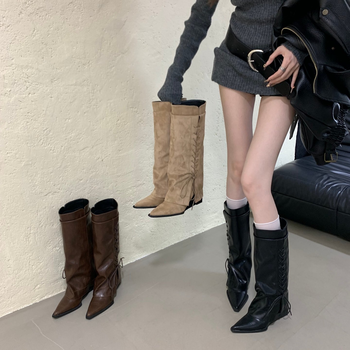 ALILOVERS欧美风尖头坡