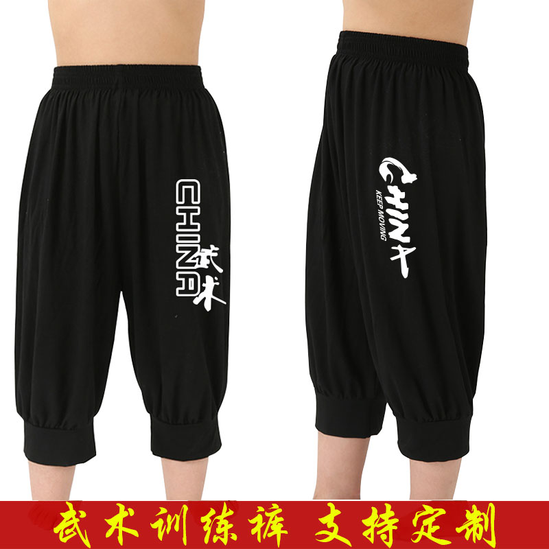 梦武之家儿童武术训练夏季灯笼裤