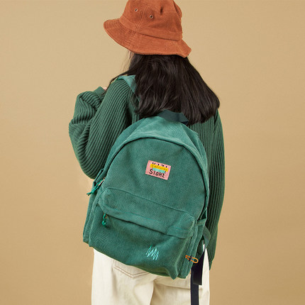 韩版清新文艺双肩包女高中大学生书包新款原创森系大容量旅行背包