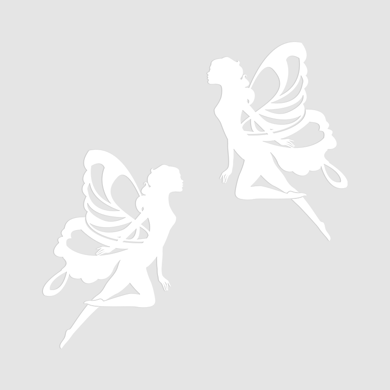 汽车贴纸天使翅膀小仙女车贴个性创意划痕遮挡引擎盖车门贴花装饰