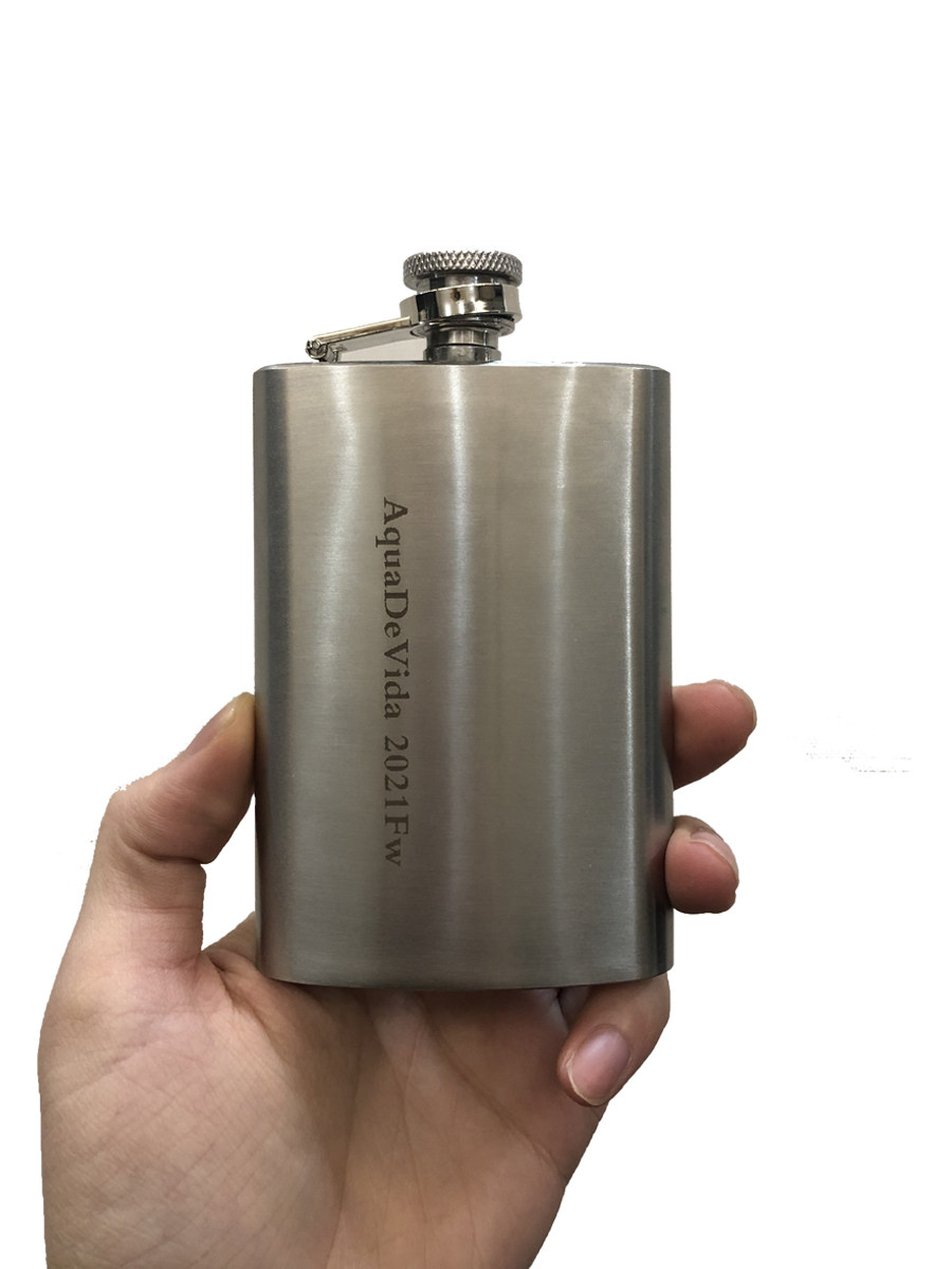adv复古银色英伦绅士风小酒瓶