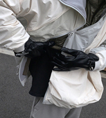 AQUADEVIDA 复古朋克铆钉技能扣防寒加绒黑色皮质手套店长推荐