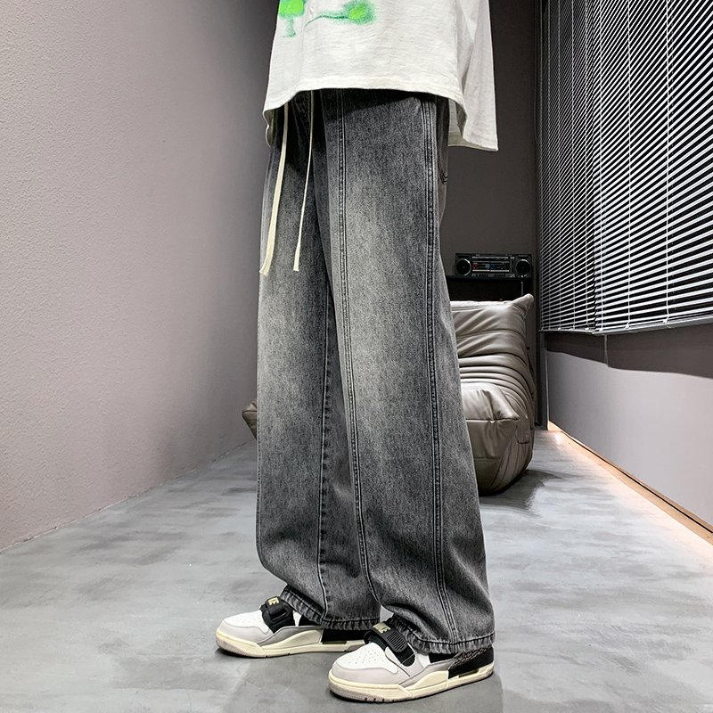 牛仔裤男款男生宽松直筒休闲长裤男士潮牌大码裤子潮-BK118-P42，男装牛仔裤，星座1006