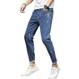 21春季潮男青年牛仔裤修身弹力休闲小脚九分牛仔裤男K310-P50，男装牛仔裤，星座1006