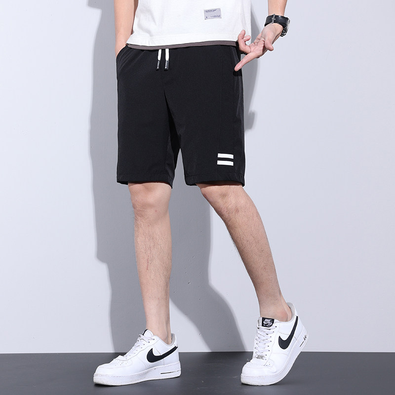 夏季超薄款运动五分男裤冰丝休闲短裤男宽松直筒外穿中裤7013-P33,男装休闲裤,星座1006