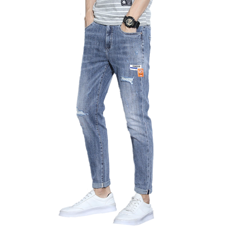 2021春夏新款韩版百搭弹力修身小脚弹力牛仔裤男潮裤K320-P50,男装牛仔裤,星座1006