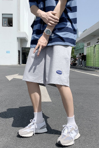夏季裤男ins港风潮流潮牌时尚裤子百搭休闲宽松五分裤图片