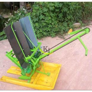 双行步退式插苗机水稻插秧机家用手摇式插苗机现货供应农用机械