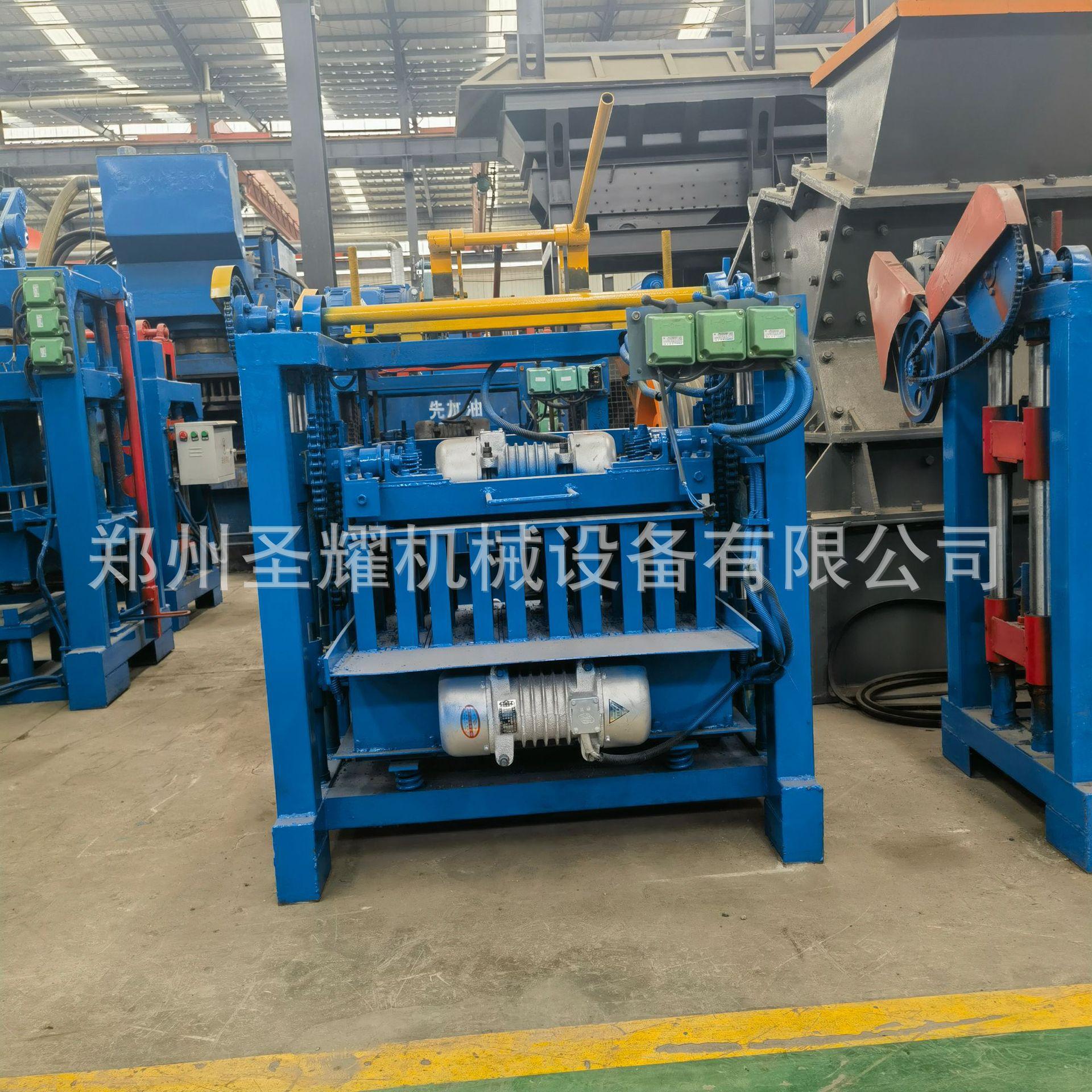 空心砖机湖北黄冈半自动水泥垫块机空心制砖机可更换模具免烧砖机