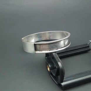 贵州民族风苗银diy手镯底托空托 老苗绣配件 镶绣片宽面手镯空托