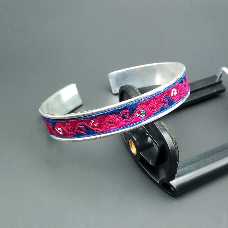 云南老绣片贵州少数民族风苗银