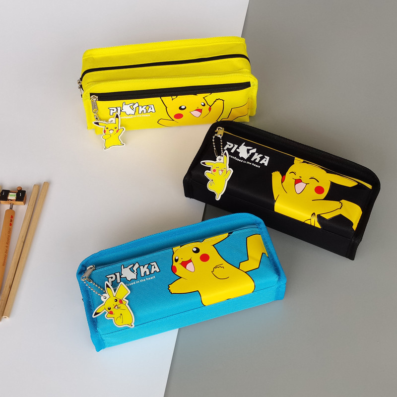 小学生笔袋卡通文具盒皮卡丘爱神笔袋