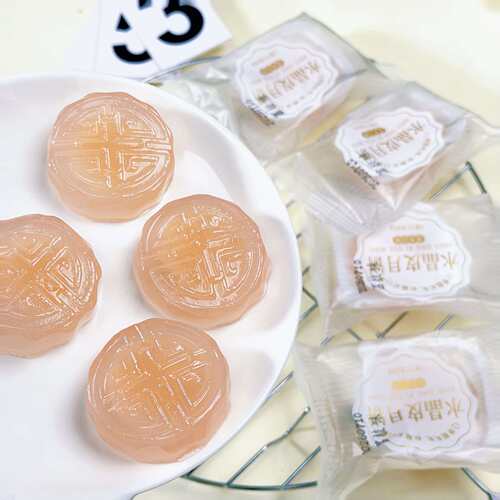 水晶皮月饼荔枝味水果馅冰淇淋