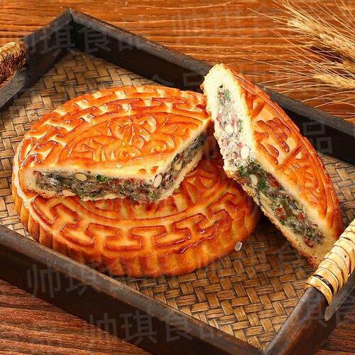 老式五仁大月饼青红丝冰糖广式月饼中秋节送礼